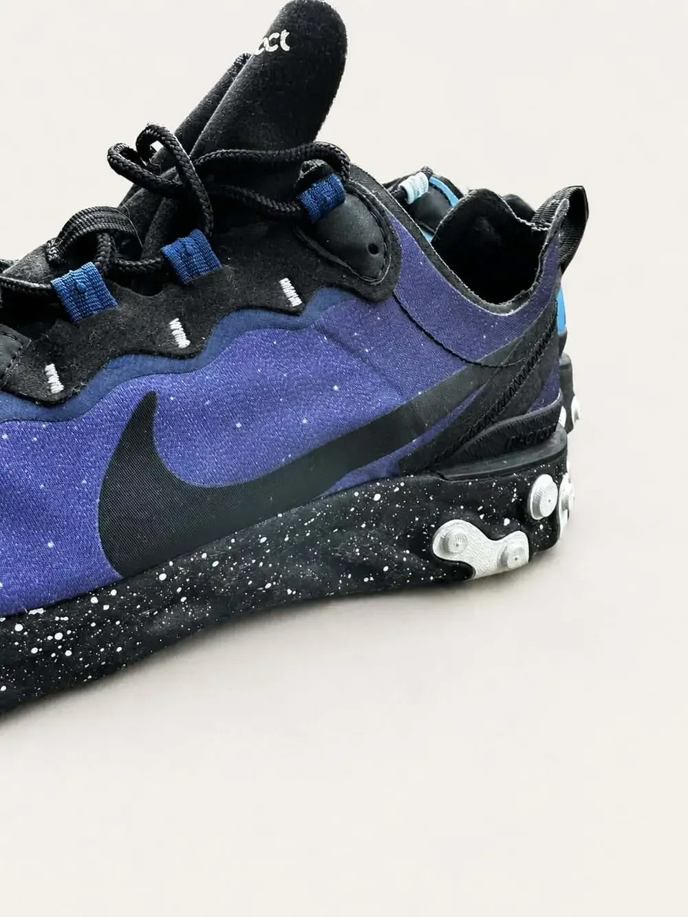 Nike React Element 55 Equinox Day Night Sneakers Blue Void/Black Men’s size 8